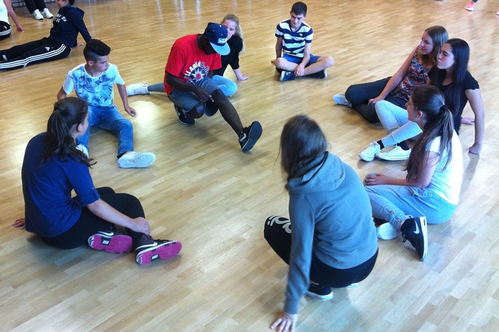 afrikanische Breakdancer